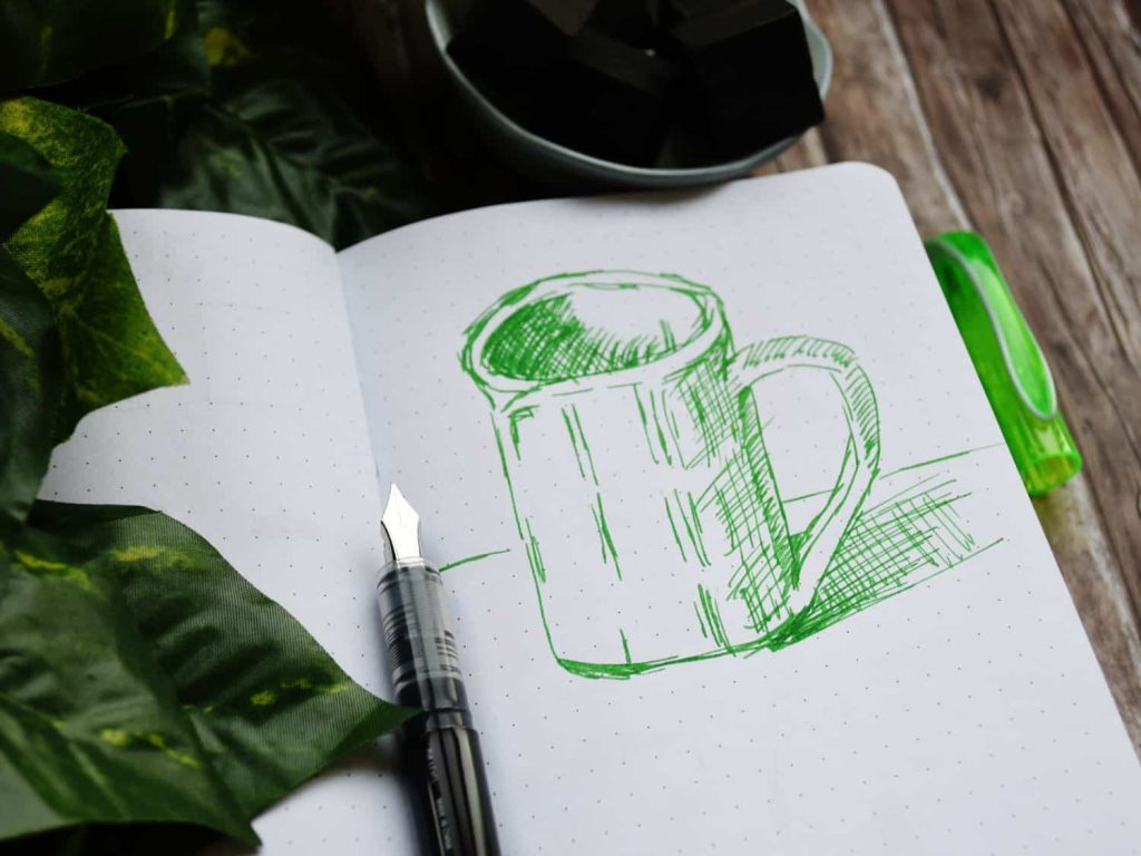fountain-pen Stationery drawing